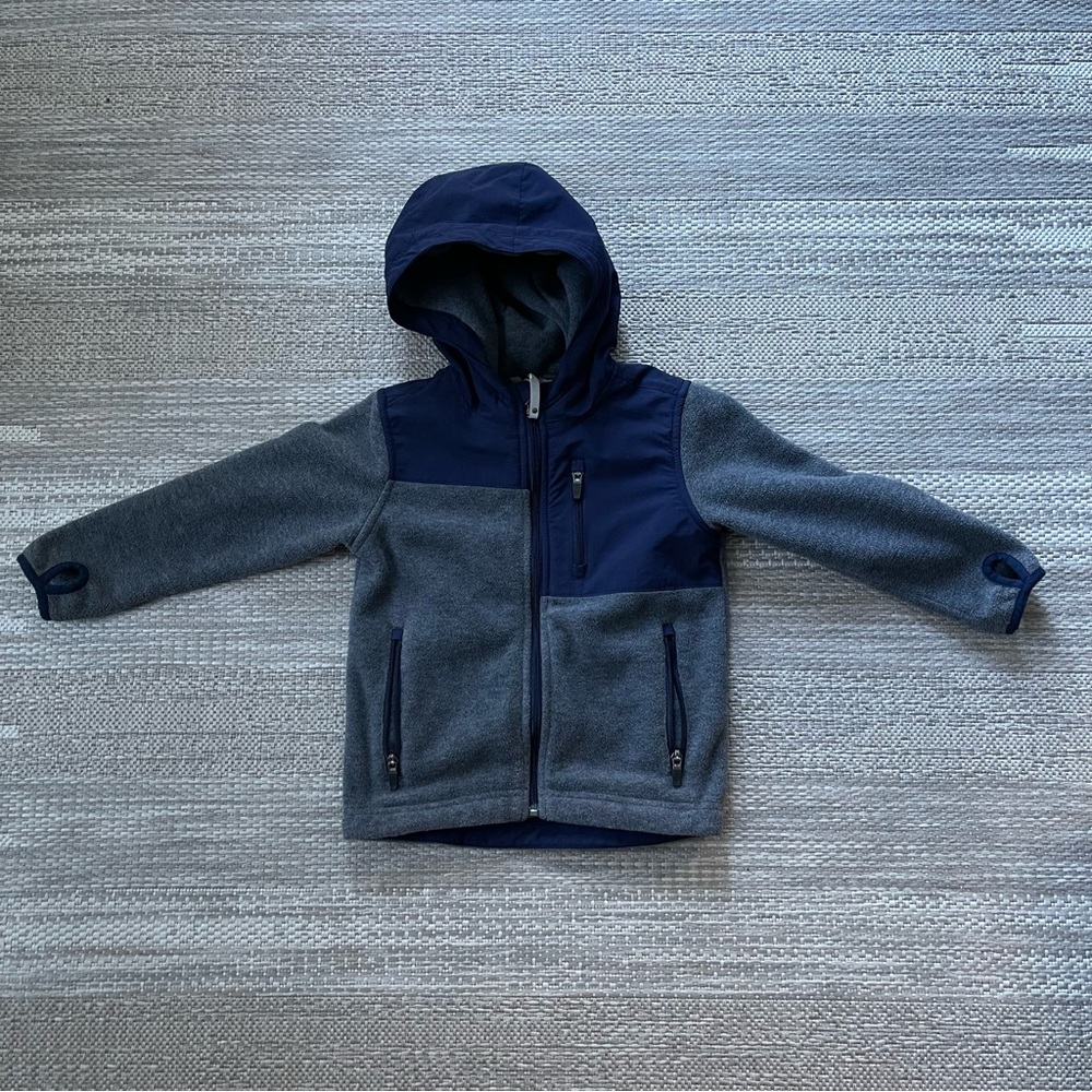 HANNA ANDERSSON boys jacket gray size 4T - 5T